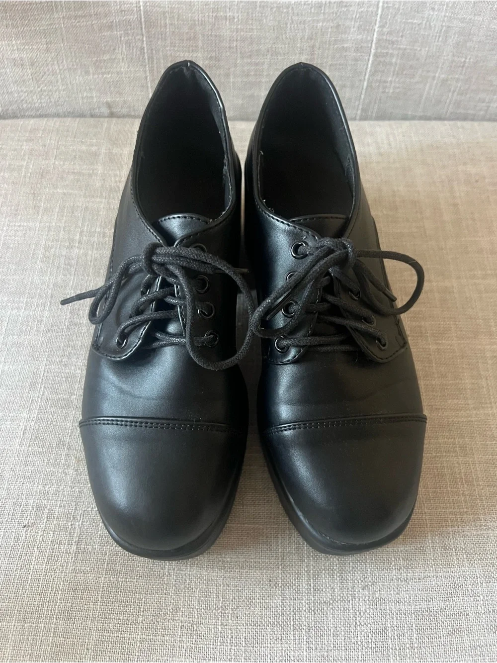 Black Platform women’s 7 lace up lug sole shoes grunge goth casual dressy